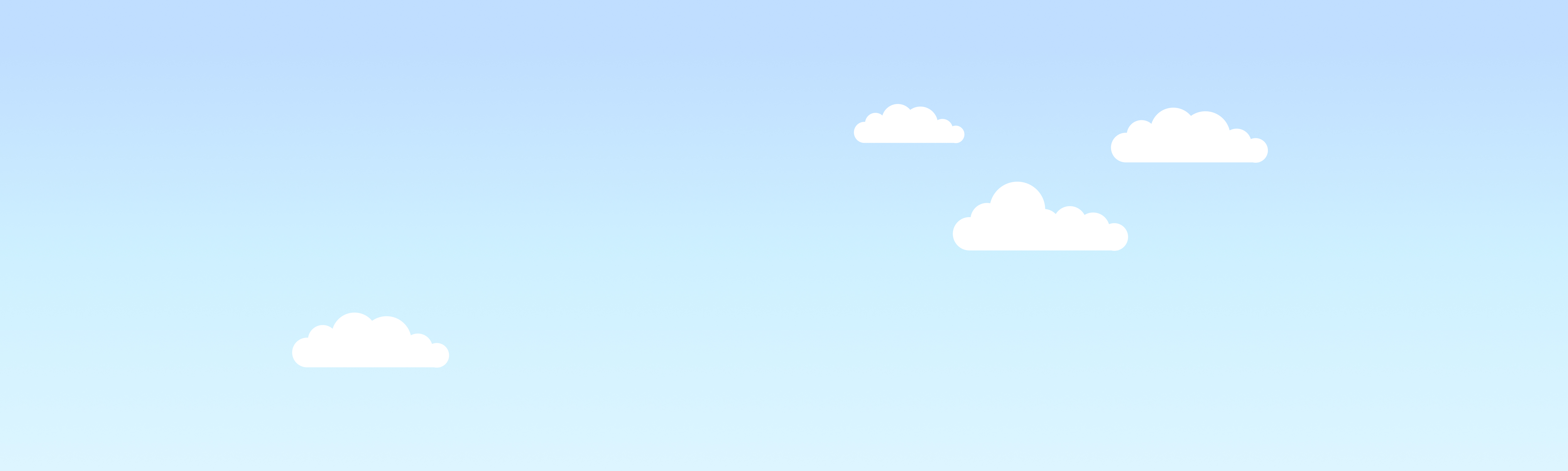 青空と白い雲が広がる空の背景